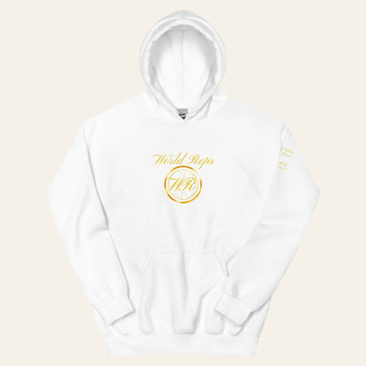 Canada Trinity unisex pullover hoodie in white, front view — World Reps Apparel