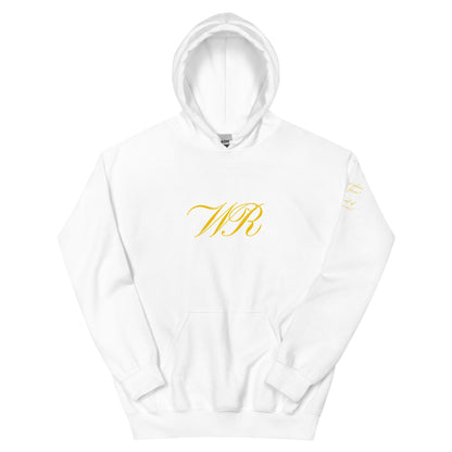 World Reps Patriot unisex pullover hoodie in white, front view — World Reps Apparel